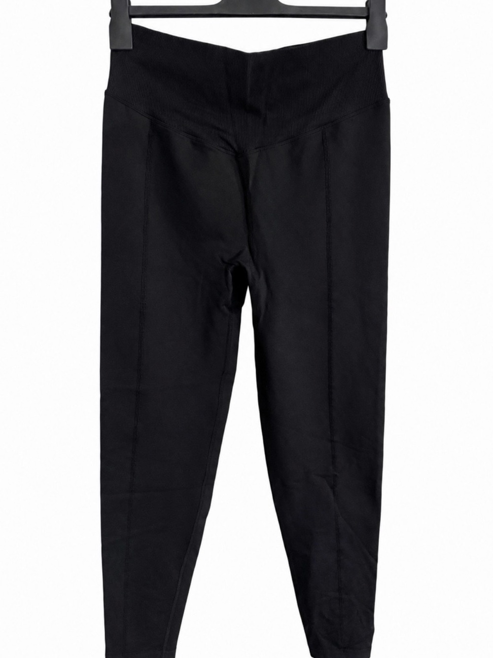 PINK Victoria's Secret Black High-Waist Ribbed Waist Leggings